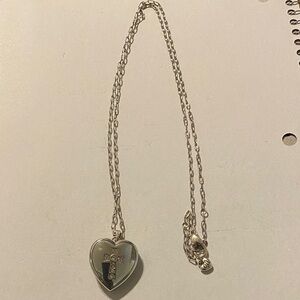 Brighton Silver Heart locket Necklace